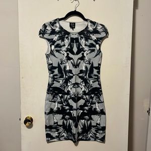 Alexander McQueen stretch dress in blue